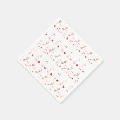 Valentine Hearts Paper Napkin Serviette (Ecke)