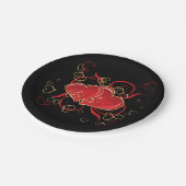 Valentine Hearts Paper Tellers Pappteller (Schrägansicht)