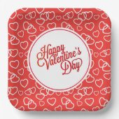 Valentine Hearts Paper Tellers Pappteller (Vorderseite)