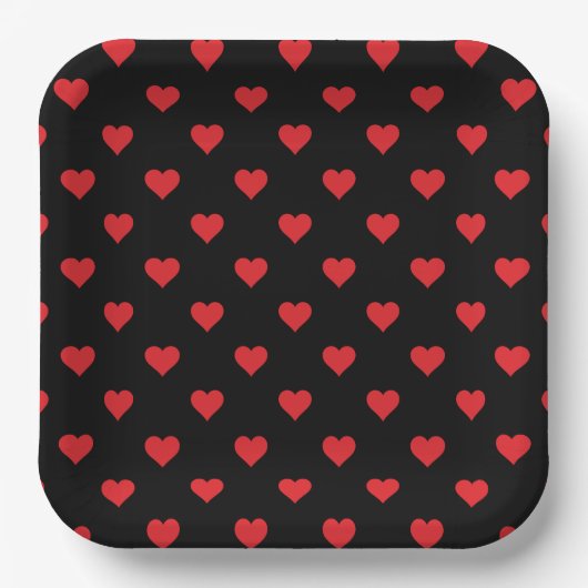 Valentine Hearts Paper Tellers Pappteller (Vorderseite)