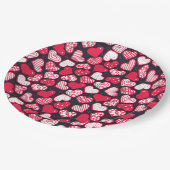 Valentine Hearts Paper Tellers Pappteller (Schrägansicht)