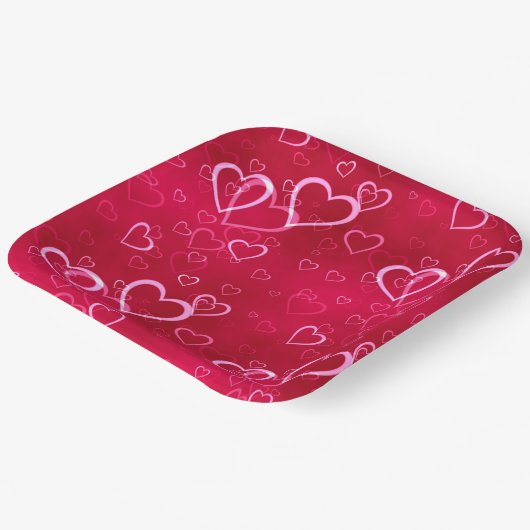 Valentine Hearts Paper Tellers Pappteller (Gewinkelt)
