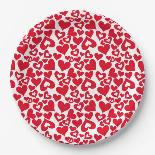 Valentine Hearts Paper Tellers Pappteller (Vorderseite)