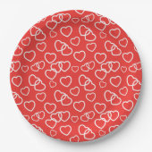 Valentine Hearts Paper Tellers Pappteller (Vorderseite)