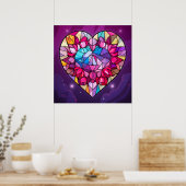 Valentine Hearts Poster (Küche)