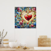 Valentine Hearts Poster (Küche)