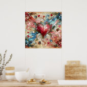 Valentine Hearts Poster (Küche)