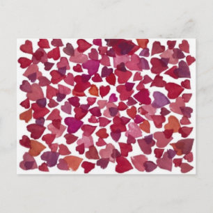 Valentine Hearts - Postkarte