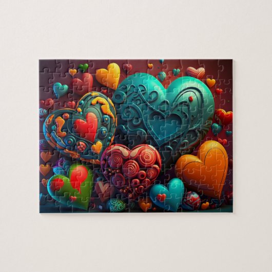 Valentine Hearts Puzzle (Horizontal)