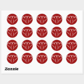 Valentine Hearts Red Sticker (Blatt)