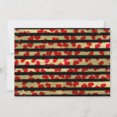 Valentine Hearts Roller Skaten Birthday Party Einladung (Rückseite)