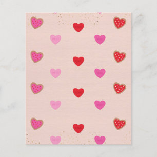 Valentine Hearts Scrapbook Paper