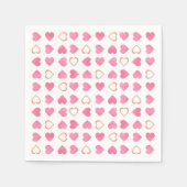 Valentine Hearts Serviette (Vorderseite)