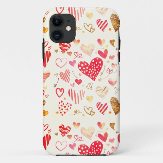 Valentine Hearts Speck Case-Mate iPhone Hülle (Rückseite)