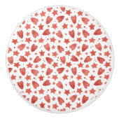 Valentine Hearts & Stars Keramikknauf (Vorderseite)