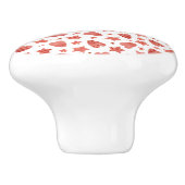 Valentine Hearts & Stars Keramikknauf (Seitenansicht)