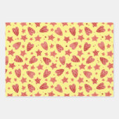 Valentine Hearts & Stars Muster Wrapping Papers Geschenkpapier Set (Vorderseite 3)