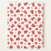 Valentine Hearts & Stars Musterplaner Planer (Rückseite)