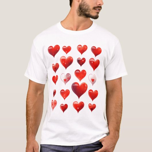 Valentine Hearts T-Shirt (Vorderseite)