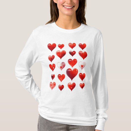 Valentine Hearts T-Shirt (Vorderseite)