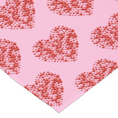 Valentine Hearts Table Runner Großer Tischläufer (Ecke)