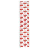 Valentine Hearts Table Runner Kurzer Tischläufer (Vorderseite)