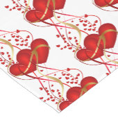 Valentine Hearts Table Runner Kurzer Tischläufer (Ecke)