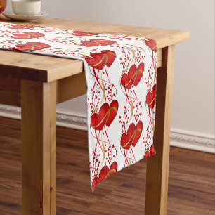 Valentine Hearts Table Runner Kurzer Tischläufer