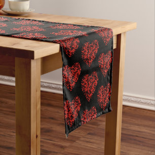Valentine Hearts Table Runner Kurzer Tischläufer