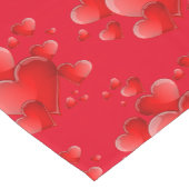 Valentine Hearts Table Runner Kurzer Tischläufer (Ecke)