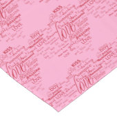 Valentine Hearts Table Runner Kurzer Tischläufer (Ecke)