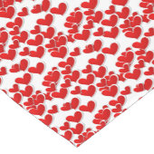 Valentine Hearts Table Runner Kurzer Tischläufer (Ecke)