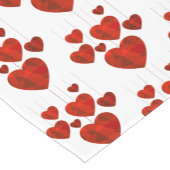 Valentine Hearts Table Runner Kurzer Tischläufer (Ecke)