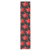 Valentine Hearts Table Runner Kurzer Tischläufer (Vorderseite)