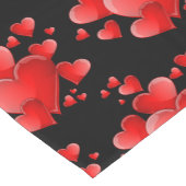 Valentine Hearts Table Runner Kurzer Tischläufer (Ecke)