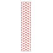 Valentine Hearts Table Runner Mittelgroßer Tischläufer (Vorderseite)