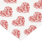 Valentine Hearts Table Runner Mittelgroßer Tischläufer (Ecke)