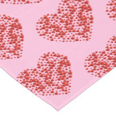 Valentine Hearts Table Runner Mittelgroßer Tischläufer (Ecke)