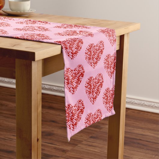 Valentine Hearts Table Runner Mittelgroßer Tischläufer (Beispiel)