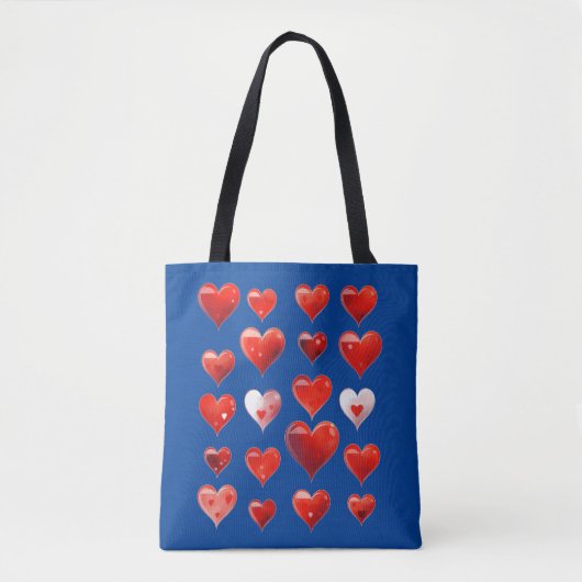 Valentine Hearts Tasche (Vorderseite)