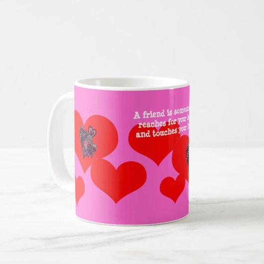 Valentine Hearts Tasse (Vorderseite Links)