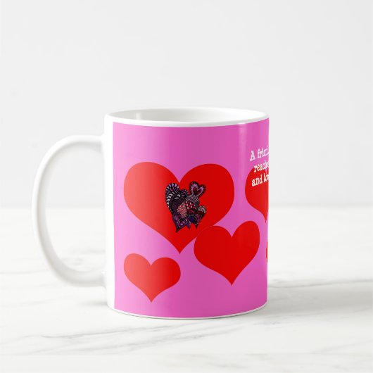 Valentine Hearts Tasse (Links)