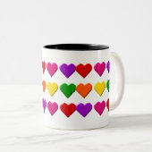 Valentine Hearts Tasse (VorderseiteRechts)