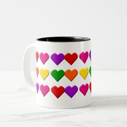 Valentine Hearts Tasse (Vorderseite Links)