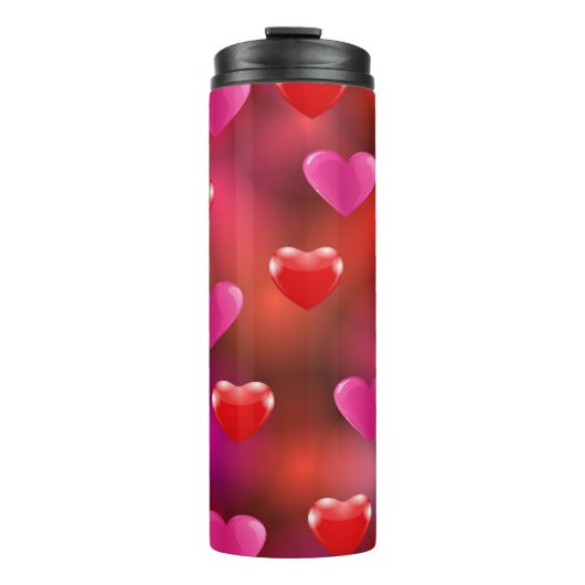Valentine Hearts Thermosbecher (Vorderseite)