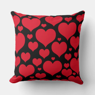 Valentine Hearts Throw Kissen