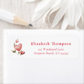 Valentine Hearts Whimsical Watercolor Elegant Chic (Insitu)