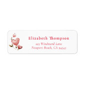 Valentine Hearts Whimsical Watercolor Elegant Chic (Vorne)