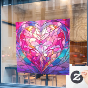 Valentine Hearts Window Clying Fensteraufkleber
