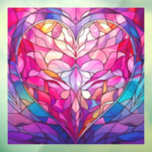 Valentine Hearts Window Clying Fensteraufkleber (Blatt 3)